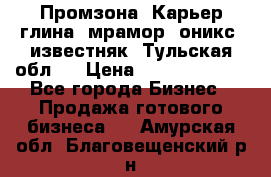 Промзона. Карьер глина, мрамор, оникс, известняк. Тульская обл.  › Цена ­ 250 000 000 - Все города Бизнес » Продажа готового бизнеса   . Амурская обл.,Благовещенский р-н